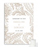 Zaproszenie ślubne składane...