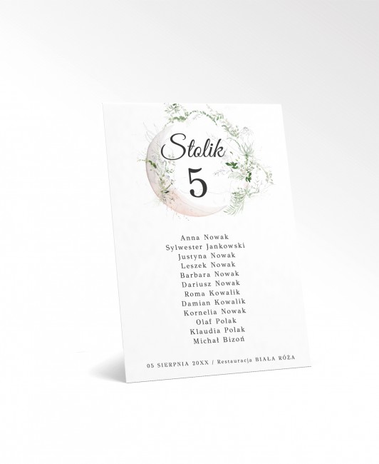 Karta rozmieszczenia gości...