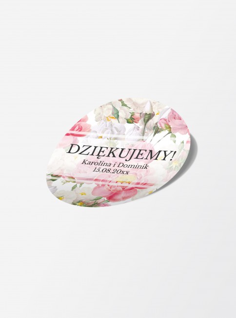 Naklejka ślubna z własnymi...