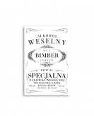 Etykieta na alkohol weselny...