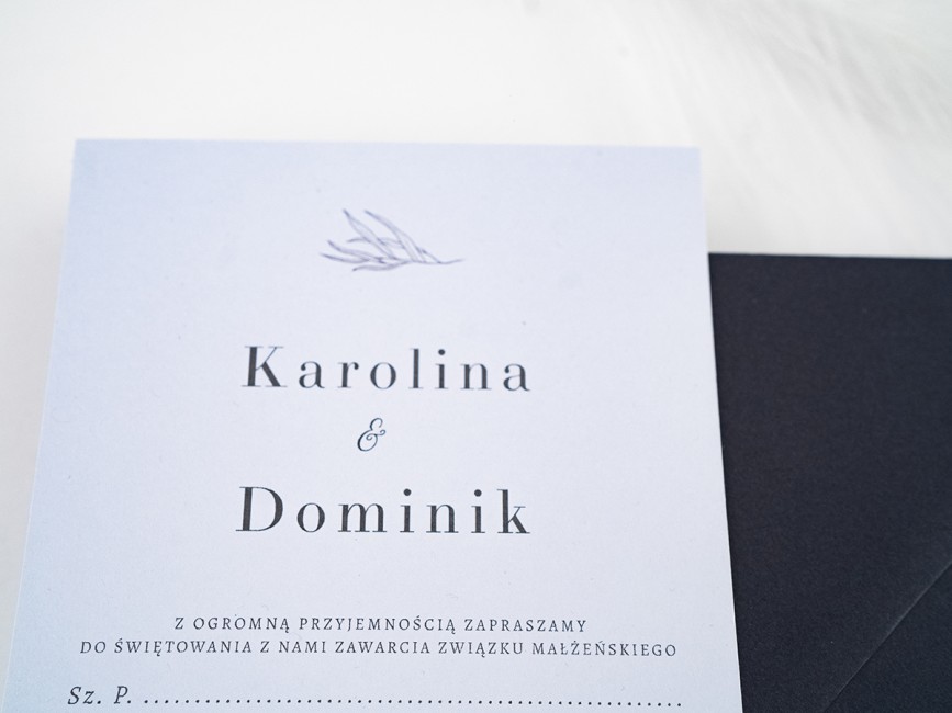 Zaproszenie ślubne proste...