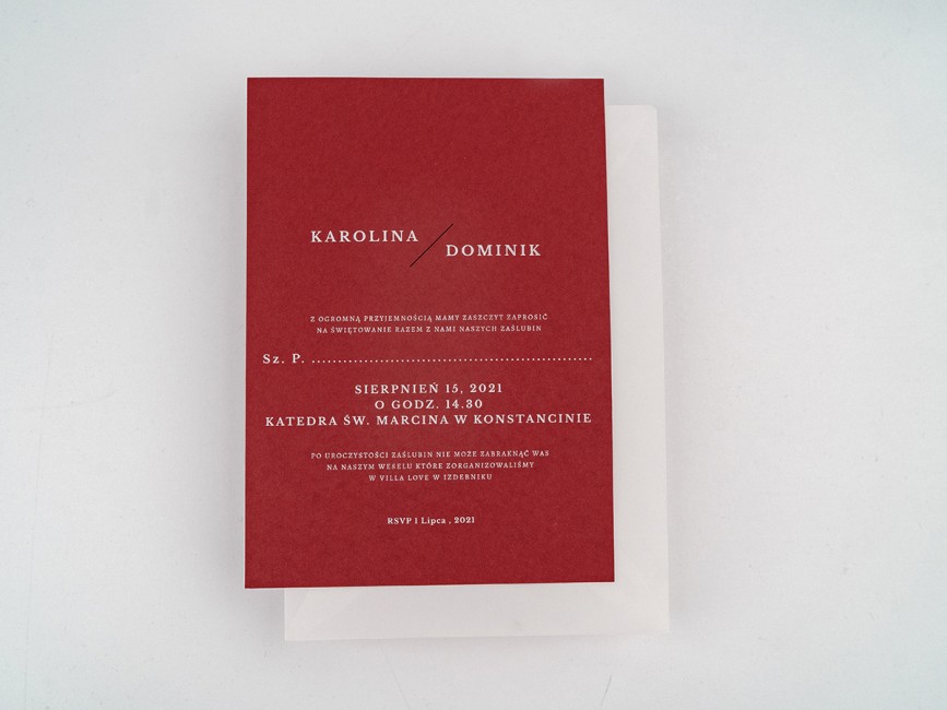 Nowoczesne zaproszenie...