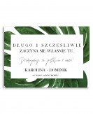 Tablica powitalna dla gości...