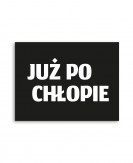 Czarna naklejka na buty...