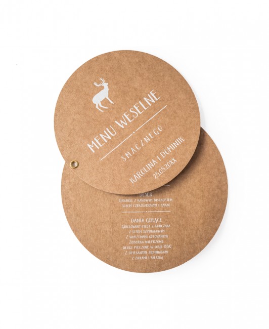 Menu weselne okrągłe...