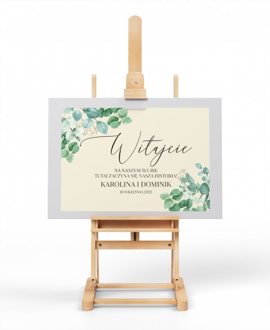 Tablica powitalna na ślub...