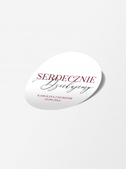 Nowoczesna okrągła naklejka...