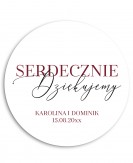 Nowoczesna okrągła naklejka...