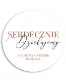 Nowoczesna okrągła naklejka...