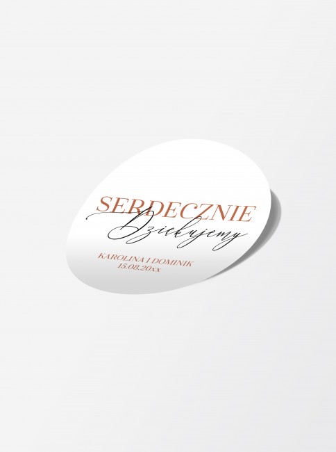Nowoczesna okrągła naklejka...