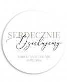 Nowoczesna okrągła naklejka...