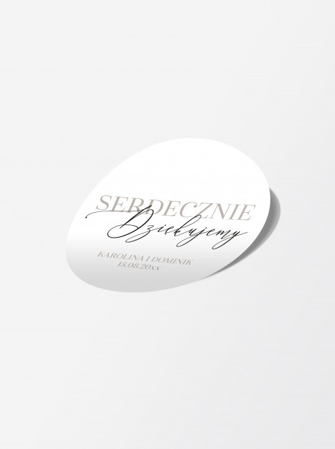 Nowoczesna okrągła naklejka...