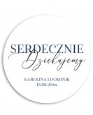 Nowoczesna okrągła naklejka...