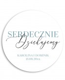 Nowoczesna okrągła naklejka...