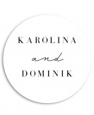 Minimalistyczna okrągła...