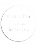 Minimalistyczna okrągła...