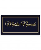 Granatowa winietka weselna...