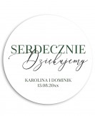 Nowoczesna okrągła naklejka...