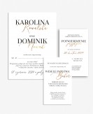 Nowoczesne zaproszenie w...