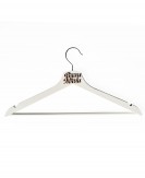 Biały drewniany wieszak dla...
