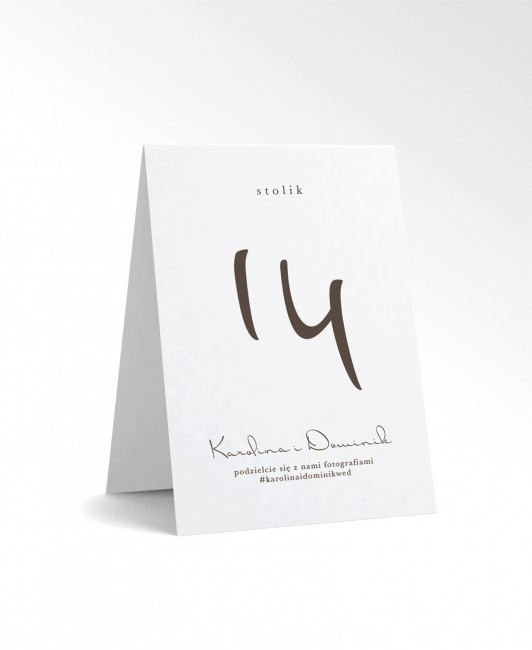 Numer stolika - Seria Full...