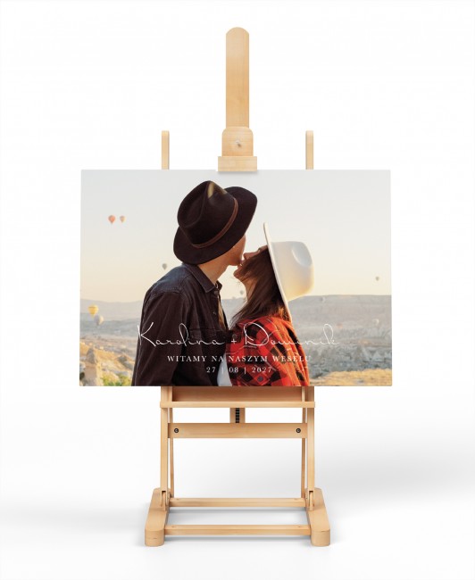 Tablica powitalna ze...