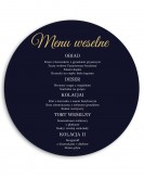 Menu weselne okrągłe ze...