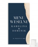 Menu weselne składane -...