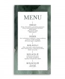 Prostokątne menu weselne z...