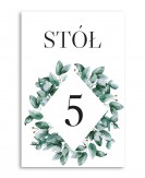 Numer stołu z motywem...