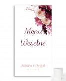 Menu składane w stylu boho...