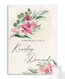 Zaproszenie ślubne składane...