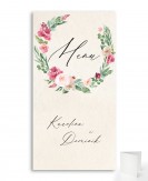 Menu weselne składane na...