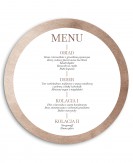 Menu weselne okrągłe -...