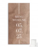 Menu weselne składane w...