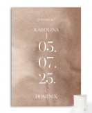 Zaproszenie ślubne składane...