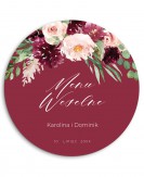 Menu weselne okrągłe...