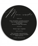 Menu weselne okrągłe w...