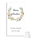 Menu weselne składane...