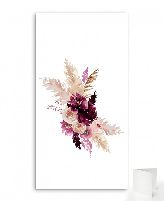 Menu składane w stylu boho...