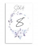 Numer stolika biały z...