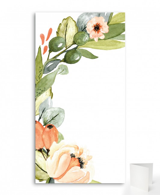 Prostokątne menu weselne z...