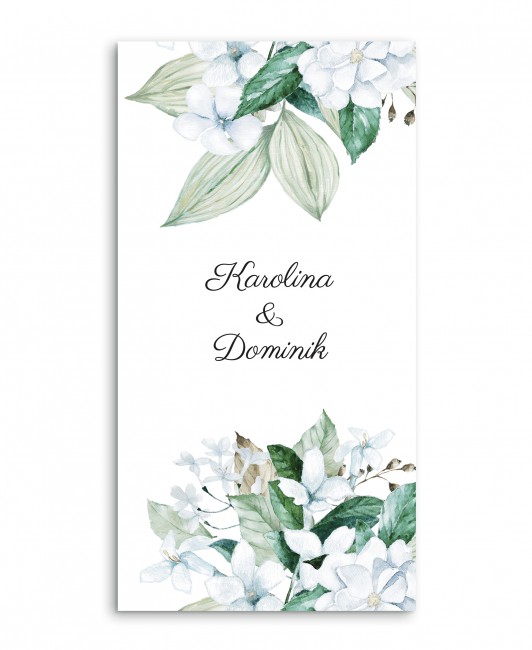 Menu weselne z białymi...