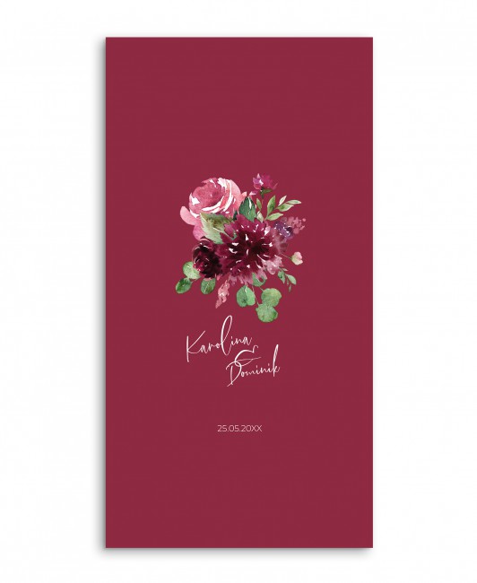 Menu weselne z malowanymi...