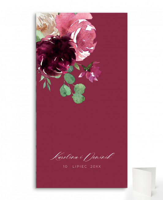 Menu weselne składane...