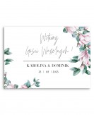 Tablica powitalna dla gości...