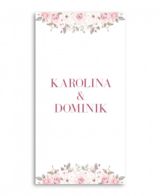 Menu weselne białe z...